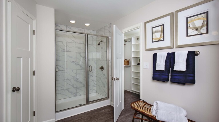 Spacious Bathroom with Walk-In Shower