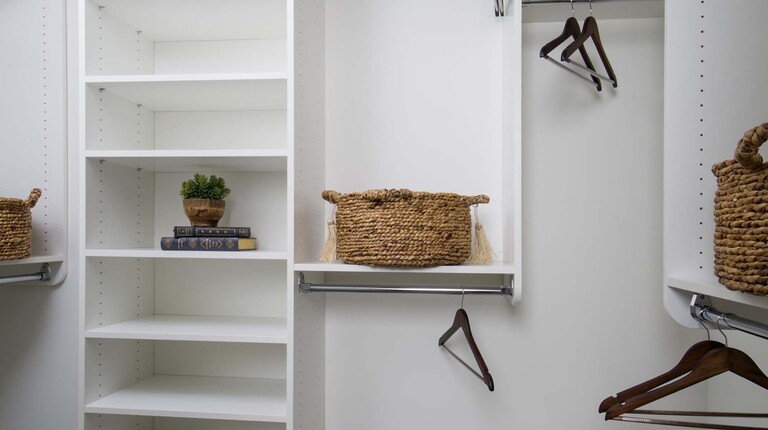 Closet with Built-In Storage