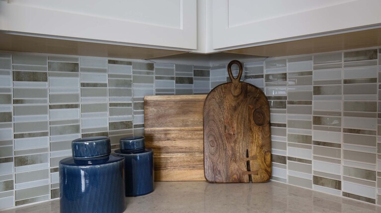 Kitchen with Designer Backsplash