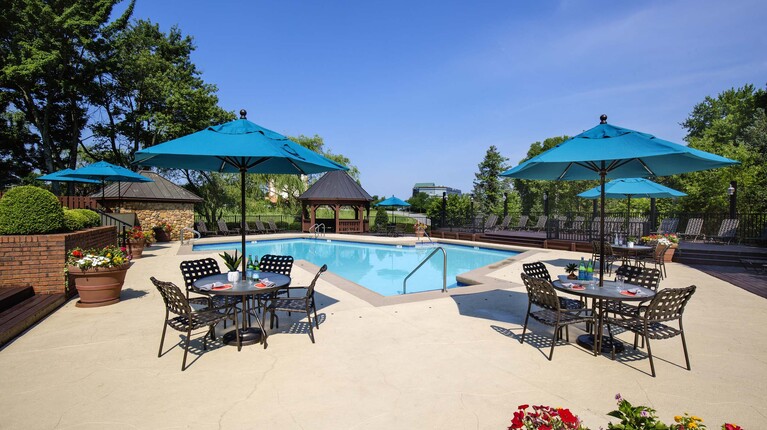 Resort-Inspired Pool with Sundeck and Cabana