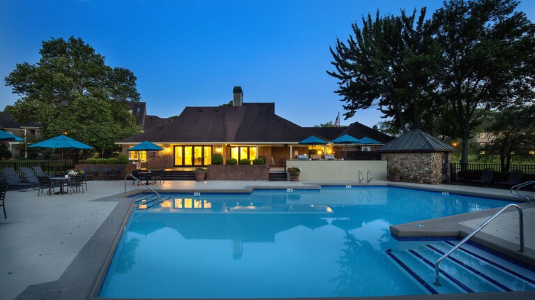 Swimming Pool at Dusk