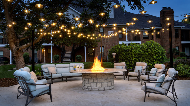 Outdoor Fire Pit with Lounge Seating