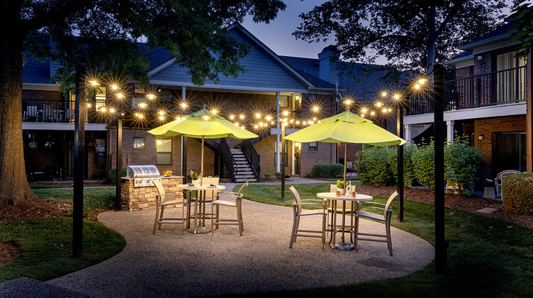 Outdoor Grill and Patio Dining Area